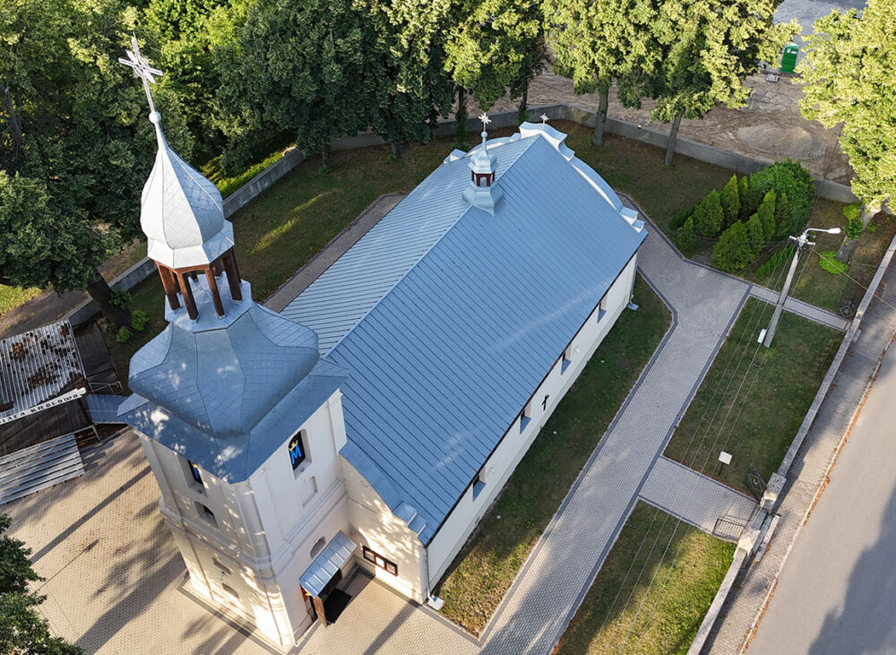 Projekt kopuły kościoła w Lutyni