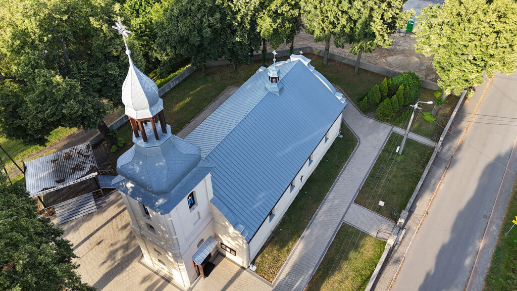 Projekt kopuły kościoła w Lutyni